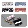 4Pcs Lipstick Storage Box Flower Pattern Lipstick Case Portable Lipstick Case Vintage Floral Print Lipstick Holder Box Accessories for Women Girls Lady