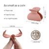 Kavya 12 Pcs Small Hair Clips, 4 cm Matte Hair Clip Anti-Slip Mini Hair Claw Clip, Women Girls and Children's Thick Thin Curly Straight Hair French Style Claw Clips Holiday Gifts (Green)