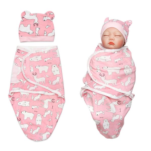 2 Pcs Reborn Baby Doll Swaddle Blanket Set Newborn Dolls Bath Blanket fit 17-22" Reborn Dolls Girl Clothes Accessories Blanket