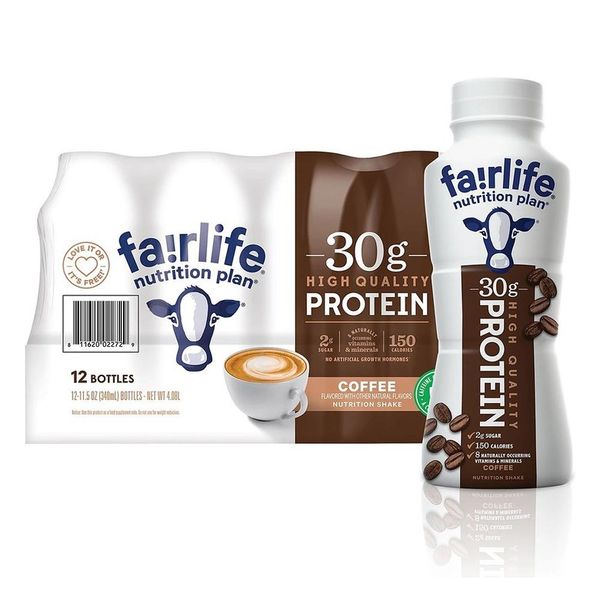 Fairlife Fairlife Protein Shake 340ml 12 Bars Coffee Fairlife Nutrition Plan 30g Protein Shake, 1