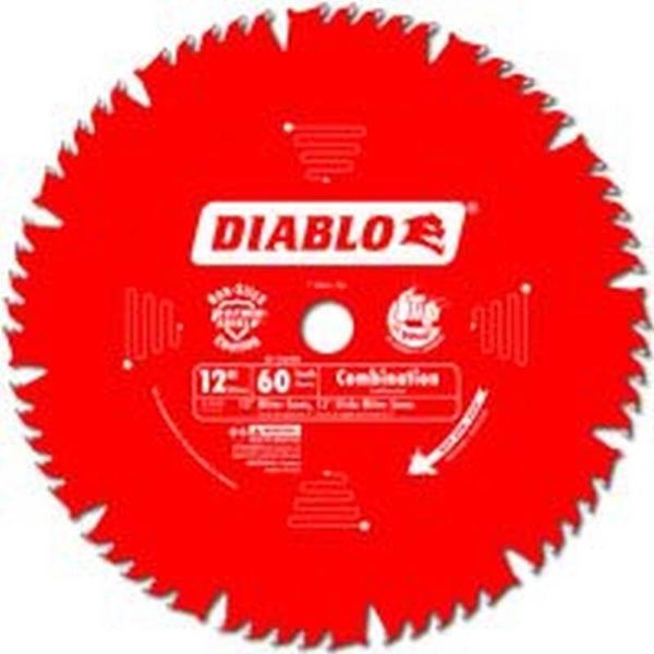 FREUD Diablo D1260X 12-Inch by 60t 1in Arbor Combination  Saw Blade