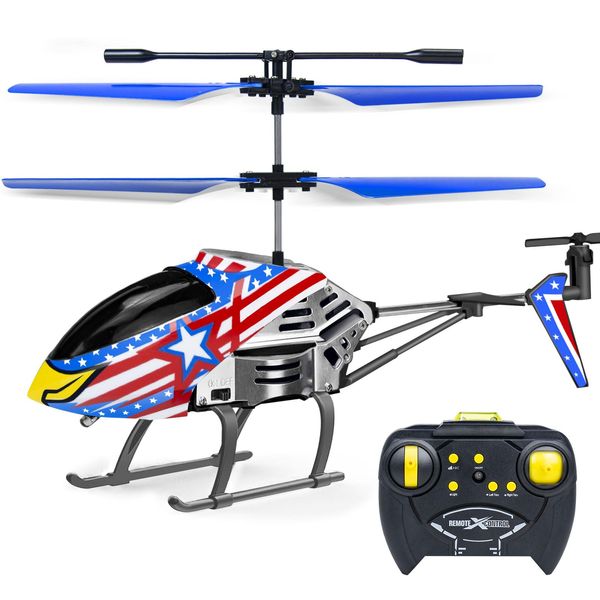 YongnKids Remote Control Helicopter for Kids| Rc Helicopter Toys w/t LED Lights, 3.5 Channel, Gyro Stabilizer, Altitude Hold, 2.4GHz Helicopter Toys for Beginner Boys Girls Indoor- Eagel