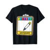 Colourful Whiteboard Marker Set Graphic T-Shirt, black, S