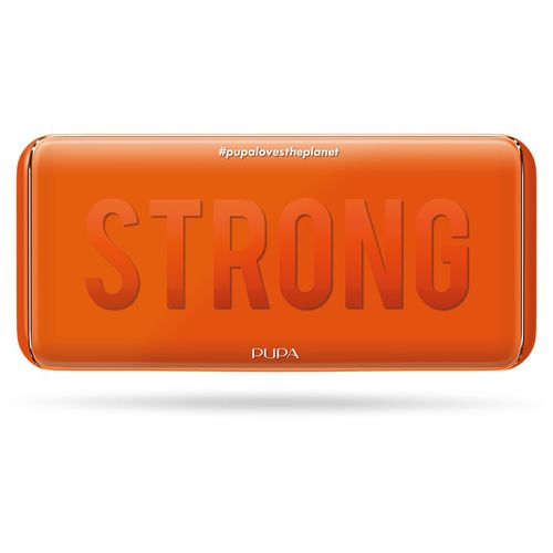 Pupa Milano Make-Up Palette M, 004 Orange, 0.42 oz - Eyeshadow Palette with Matte, Shimmer, Metallic Finishes - Highly Pigmented Eyeshadow, Blush Palette - 11 Blendable Eye Makeup Shades - Talc-Free