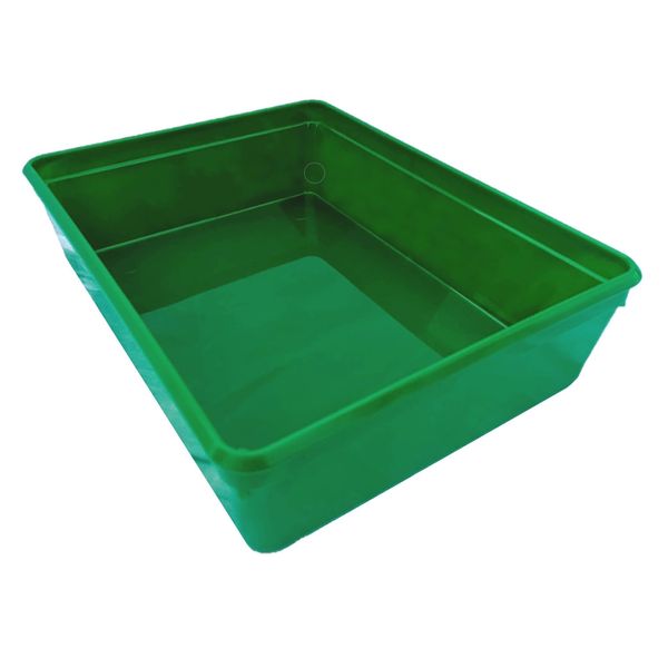 Instrument tray – 19cm x 14cm x 5.5cm. polypropylene (Green)
