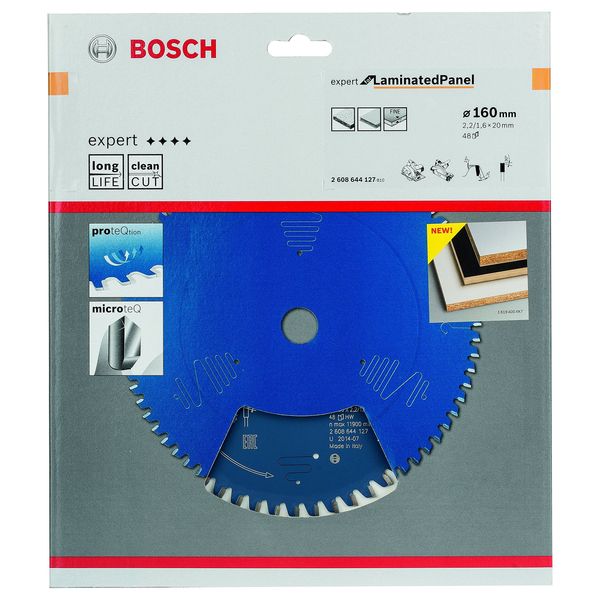 Bosch 2608644127 Circular Saw Blade Expert for Laminated Panel 160 X 20 X 2.2Mm