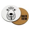 Space hopper RetroCoaster, Nostalgia Coaster, Drinks Coffee-Tea Coaster. (Round Ceramic Coaster)