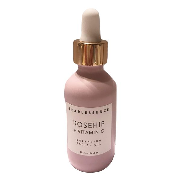 Pearlessence Rosehip Balancing Facial Oil + Rosehip Fruit Oil & Vitamin C | Daily Hydration to Help Balance & Revive Skin | Made in USA & Cruelty Free