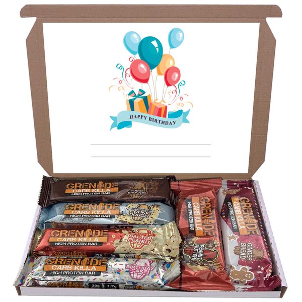 Grenade Carb Killa 6x60g High Protein Bars Bar Gift Hamper Box Mixed 6 Flavours (Birthday - 2)