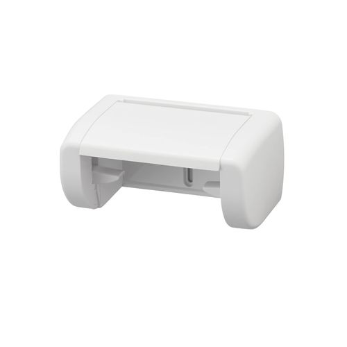 SANEI W3730 One-Touch Paper Holder, One-touch Replacement, Supports Coreless Papers, Wood Screws and Plugs, White