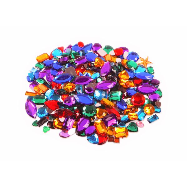 Creation Station 250 g Approximately 250 Acrylic Gemstones , Assorted Colours