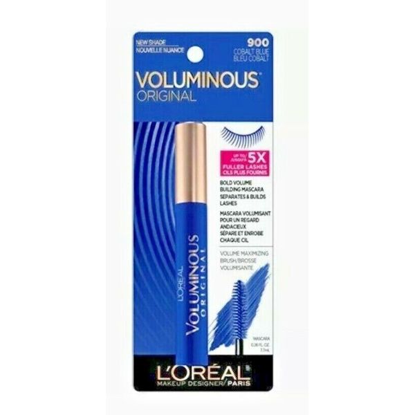 L'Oreal Voluminous Original Bold Eye Mascara #900 Cobalt Blue/ minor shelf wear