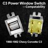 2X Power Window Switch Left & Right Side for 1968-1982 Chevy Corvette C3 1725109