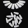 600 Pieces COFFIN Extra Long Tapered NATURAL Full Cover False Nails Glue On Tips - Professional Salon & Home Use.