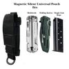 Miles Molle Multi Tool Pouch and Folding Knife Sheath with Adjustable Magnetic Closure (Black)