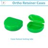 Dental Retainer Box Orthodontic Appliance Guard Snap closure, 1" Assorted 100/Cs