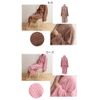 Seven Este Waffle Microfiber Fabric Bathrobe, Size L, 5 Colors Available, brown (mocha)