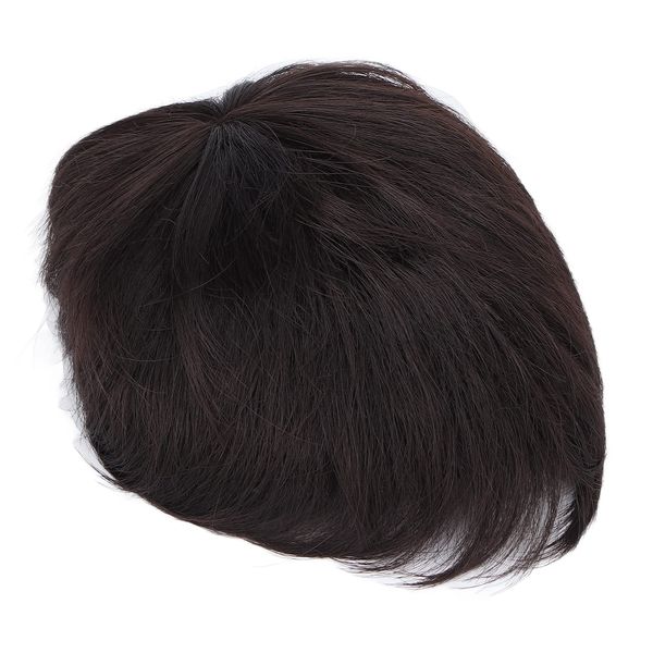 Men Short Wig Men Black Hair Pieces Naturally Breathable Comfortable High Temperature Fiber Wig Hairline Loss Hair Toppers for Men