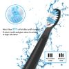 Replacement Toothbrush Heads Compatible with fairywill Electric Toothbrush, Model FW-507/FW-508/2011/959/917/551, D1/D3/D7/D8, W Shape Design Planted with Nylon Bristle (6 Pack - Black)