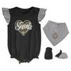 Outerstuff NFL Mädchen 3er Baby-Set New Orleans Saints - 18M