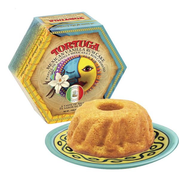 TORTUGA Caribbean Mexican Vanilla Rum Cake - 4 oz Caribbean Rum Cake - The Perfect Premium Gourmet Gift for Stocking Stuffers, Gift Baskets, and Christmas Gifts - Great Snack Cakes for Delivery