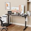 24x48 Inches Standing Desk Adjustable Height with Cable Management Black