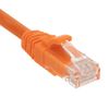 NavePoint Patch Cable, CAT6, UTP, 24AWG/7 * 0.18 MM, 3 Ft, 10 Pack, Orange