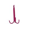 Stubbs Unisex's Red Three Prong Tack Hook, Regular