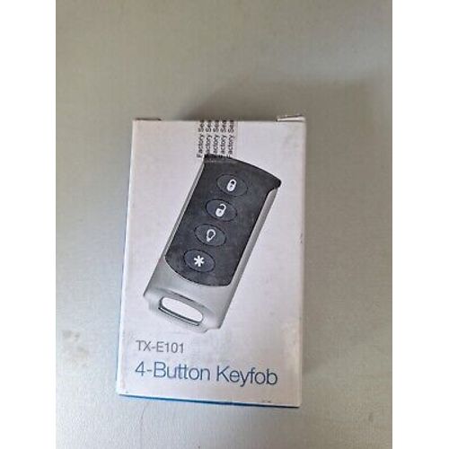 New Interlogix TX-E101 4-Button Wireless Remote Qolsys & GE 319.5Mhz Compatible