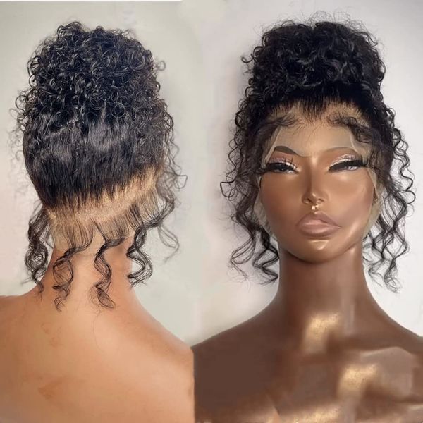 Estelle Wig 360 Lace Front Wigs Human hair Water Wave Lace Front Wigs for Black Women 360 Full Lace Human Hair Wigs Pre Plucked (16 Inch, 360 Lace Front Wigs Human Hair)