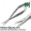 Surgical Micro Noyes Scissors Iris 11.5cm Spring Action Ophthalmic Sharp Blades