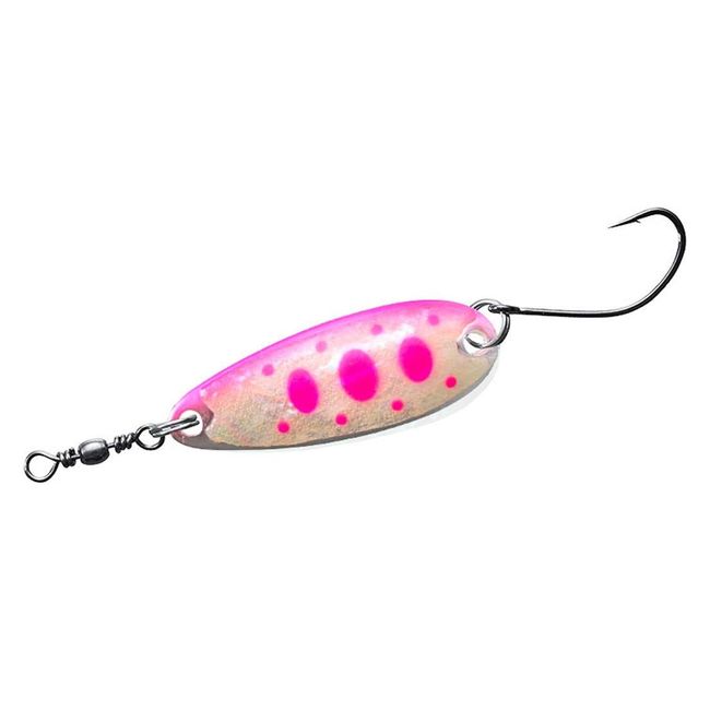 Daiwa Trout Spoon, Crusader, Super Atsu, 0.2 oz (7 g), Abalone Pink Yamame Lure