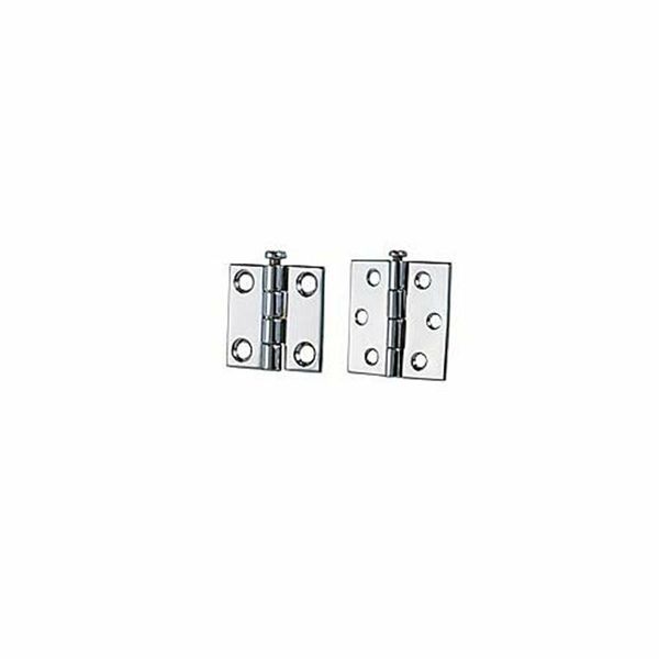 Perko Chrome Plated Zinc Removable Pin Butt Hinge 2" w/#8 Screw 1293DP4CHR