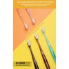 [Kent] Crystal Small Soft Firm Action Soft Toothbrush, Deep Cleaning Sensitive Teeth & Gums for Adults & Teens (Compact Size) - (Set of 5)
