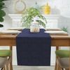 Modern Decorative Waterproof Table Runner for Kitchen Dining Room Party (40*180 cm, Navy Blue)