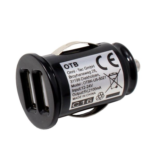 DUAL USB Adapter kompatibel mit Tecno Spark 30C, 2100mA, Auto-ID