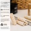 Biodegradable Silk Dental Floss Refill - Six Pack - Organic Natural Dental Floss, Refillable, Compostable Peace Silk Dental Floss Refills - 6 x 33 Yards - Eco-Friendly Mint Candelilla Wax