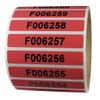 Tamper-Evident Tape, 1/2Inx2-7/8In, PK250