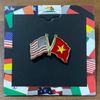 Vietnam-USA Double Lapel Pin Enamel Lapel Pin