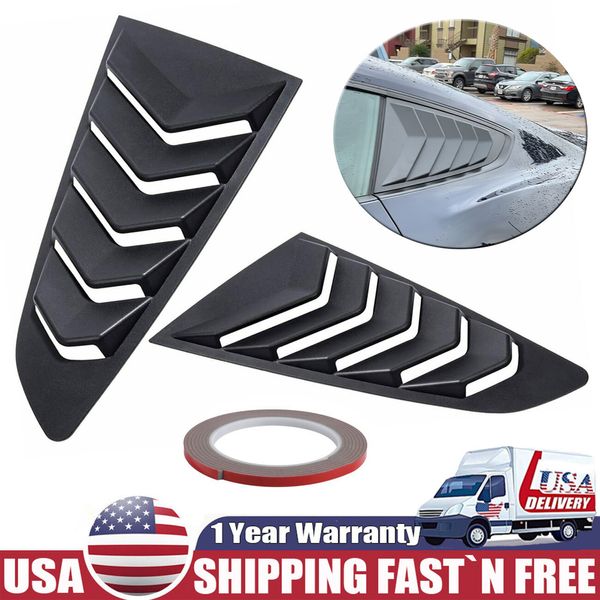 Side Window Louvers for Ford Mustang 2015-2023 Windshield Sun Shade Cover Vent