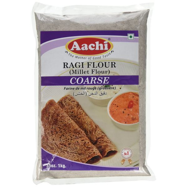 Aachi, Ragi Flour (Millet Flour) (Coarse), 2 Pound(LB)