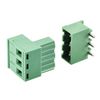 sourcing map 3-Pin 5.08mm Pitch Right Angle PCB Screw Terminal Block Connector 5 Sets