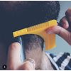 Beard Shaper GROOMARANG Beard Shaping Tool for Neckline, Cheek Line & Jaw Line - Features Beard Stencil, Double Ended Beard Comb & Brush End