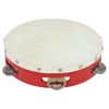 Percussion Plus PP040 Tambourine with Goatskin Head - 8"