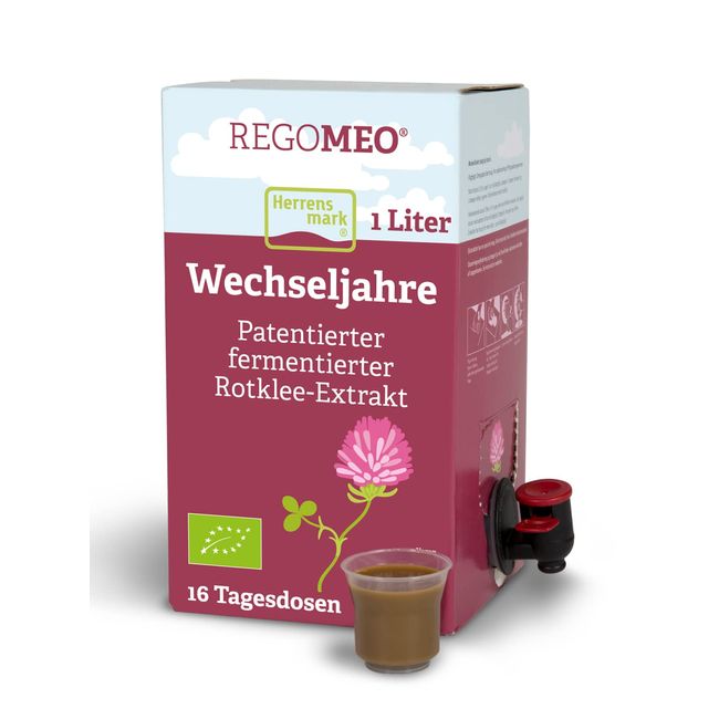 Regomeo Red Clover Extract 1 Litre for Menopause, Red Clover for Peace