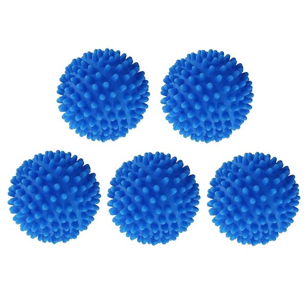 KOMUNJ 5 Pcs Laundry Tumble Dryer Balls, Dryer Balls Reusable Washing Balls, Dryer Balls Washing Ball, Durable Plastic Dryer Balls, for Speeding Drying and Reducing Creases