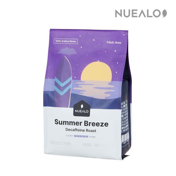 Nualo same-day roasting summer night decaffeinated Colombian coffee beans whole bean (not ground) 500g