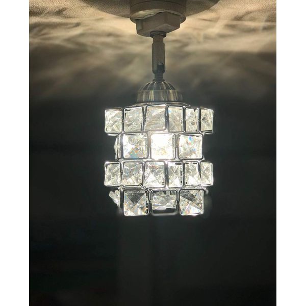 Direct Mount Crystal Ceiling Light 1 Light Ceiling Light Glass Layer