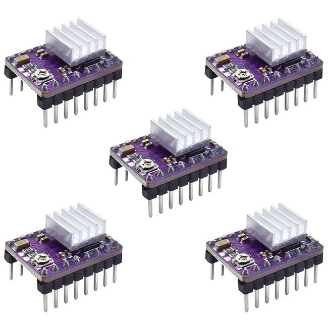 Ren He 5 Pcs Stepping Motor Driver Module DRV8825 3D Printer with Heat Sink