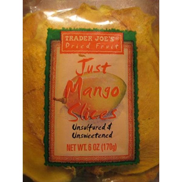 9x 6oz TRADER JOE'S Dried Fruit JUST MANGO SLICES, Unsulfured and Unsweetened